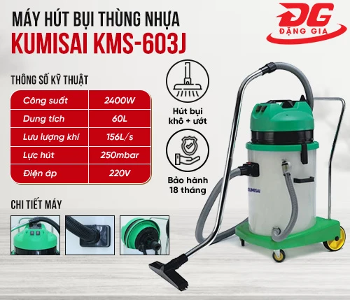 Máy hút bụi công nghiệp Kumisai KMS-603J 2