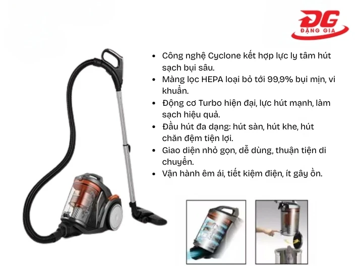 Công nghệ nổi bật trên máy hút bụi Sharp