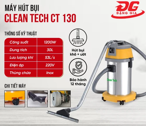 Máy hút bụi Clean Tech CT 130 2
