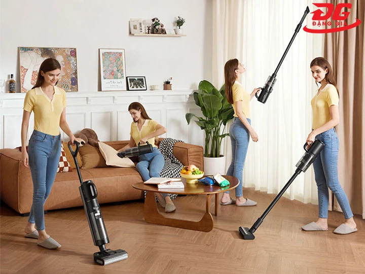 Máy hút bụi và lau nhà