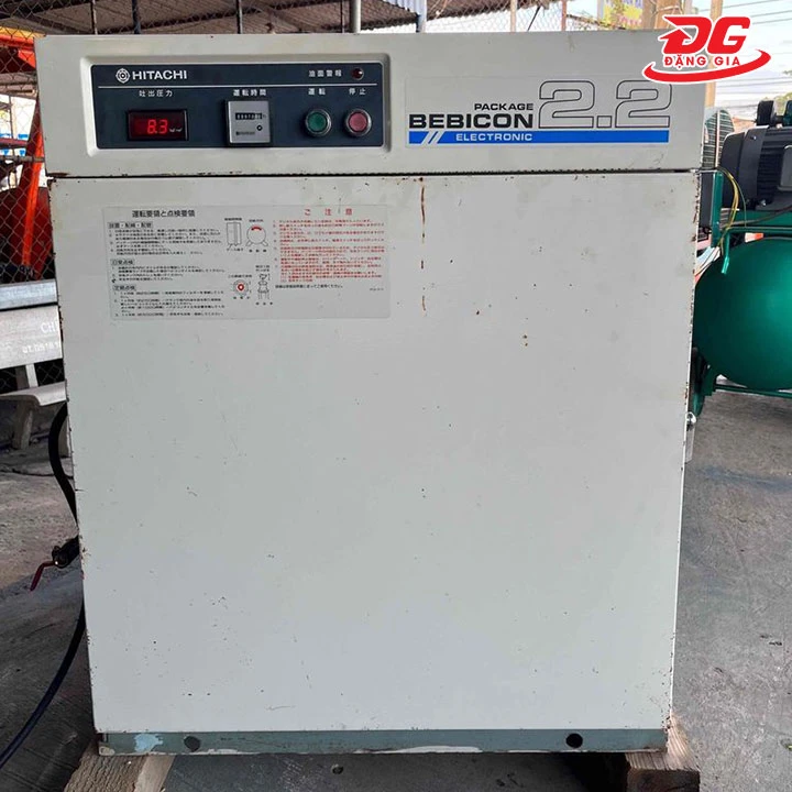 máy nén khí cách âm 3HP của hitachi