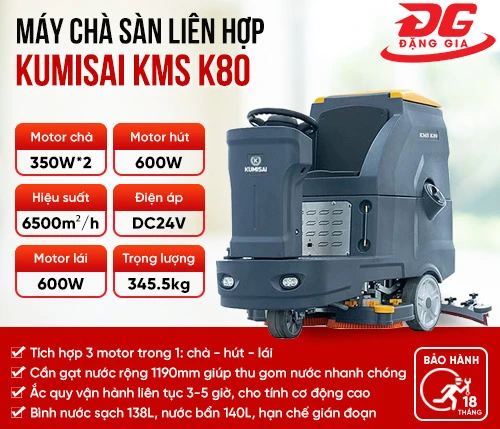 Máy chà sàn ngồi lái Kumisai KMS-K80 2