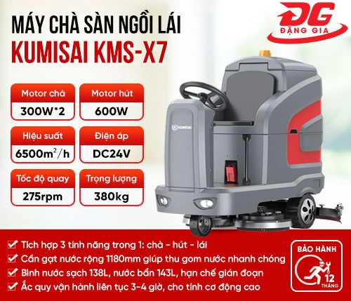 Máy chà sàn ngồi lái Kumisai KMS-X7 2