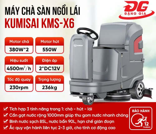 Máy chà sàn ngồi lái Kumisai KMS-X6 2