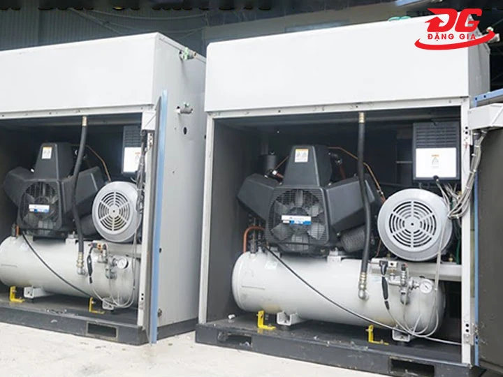 Máy nén khí cách âm Nhật bãi đã qua sử dụng
