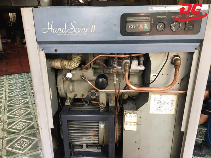 máy nén khí cách âm nhật bãi Kobelco