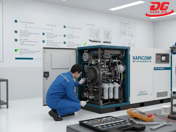 bảo dưỡng máy nén khí Napacomp