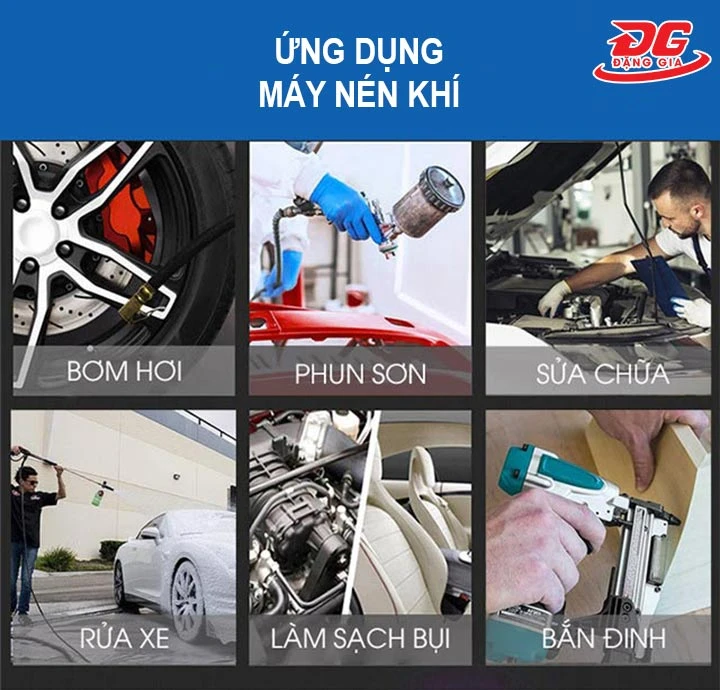 ứng dụng máy nén khí
