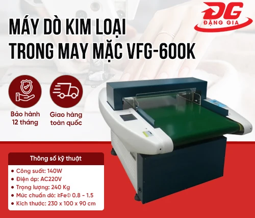Máy dò kim loại trong may mặc VFG-600K 2