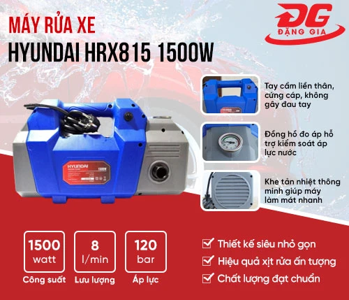 Máy rửa xe Hyundai HRX815 1500W 2