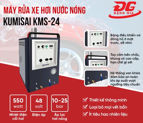 Máy rửa xe hơi nước nóng Kumisai KMS-24 2