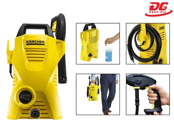 Máy rửa xe Karcher K2 Compact Car có thể xách tay dễ dàng