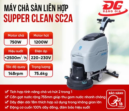 Máy chà sàn liên hợp Supper Clean SC2A 2