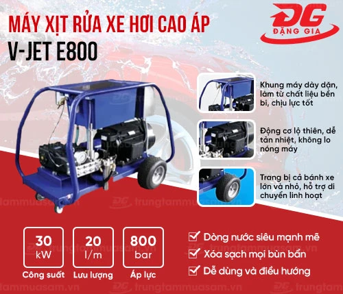 Máy xịt rửa xe hơi cao áp V-JET E800 2