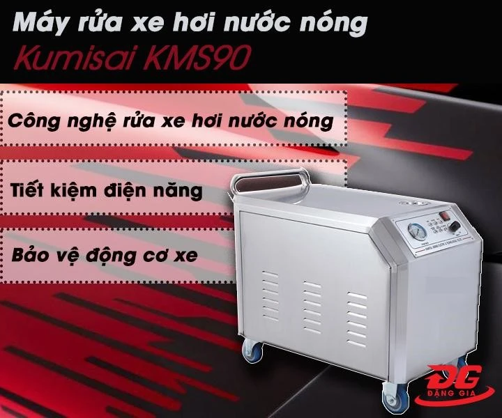 Máy rửa xe hơi nước nóng Kumisai KMS90