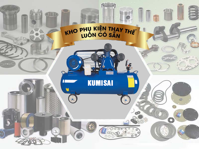Phụ kiện máy sẵn có, dễ dàng tìm kiếm để thay thế khi cần