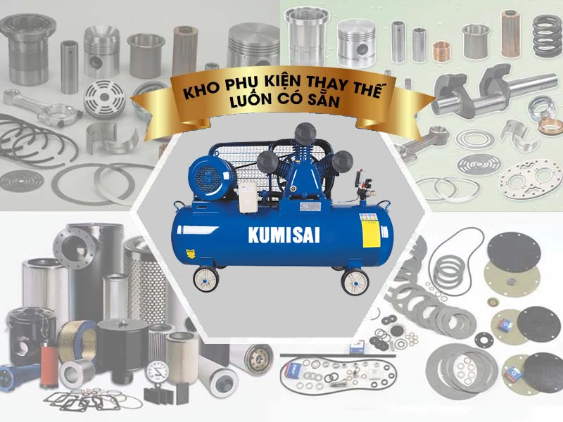 Phụ kiện máy sẵn có, dễ dàng tìm kiếm để thay thế khi cần