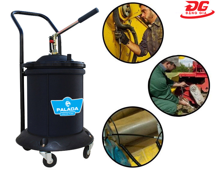 Hiệu suất làm việc máy bơm mỡ Palada PD-30B.