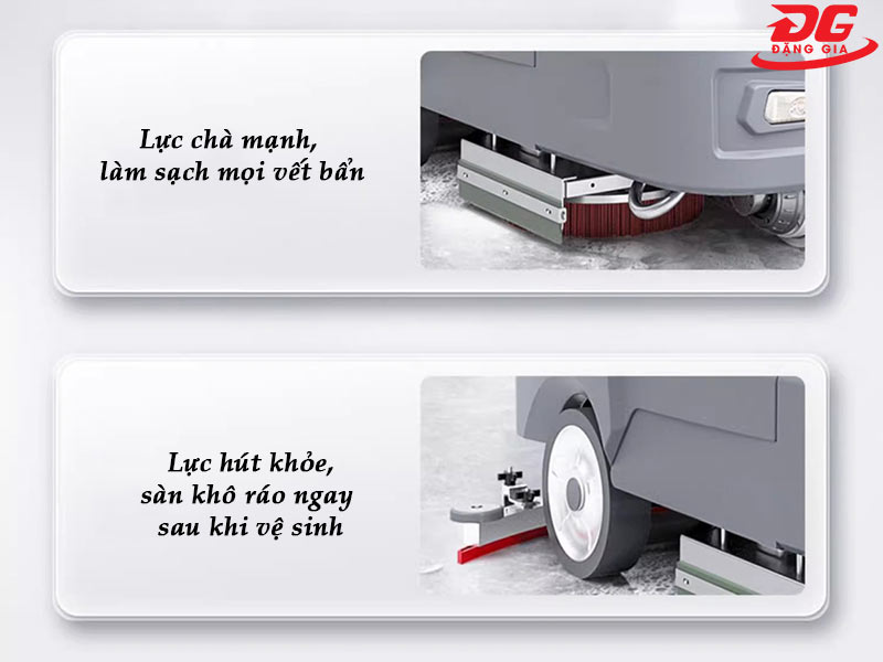 Lực chà & lực hút của máy rất khỏe