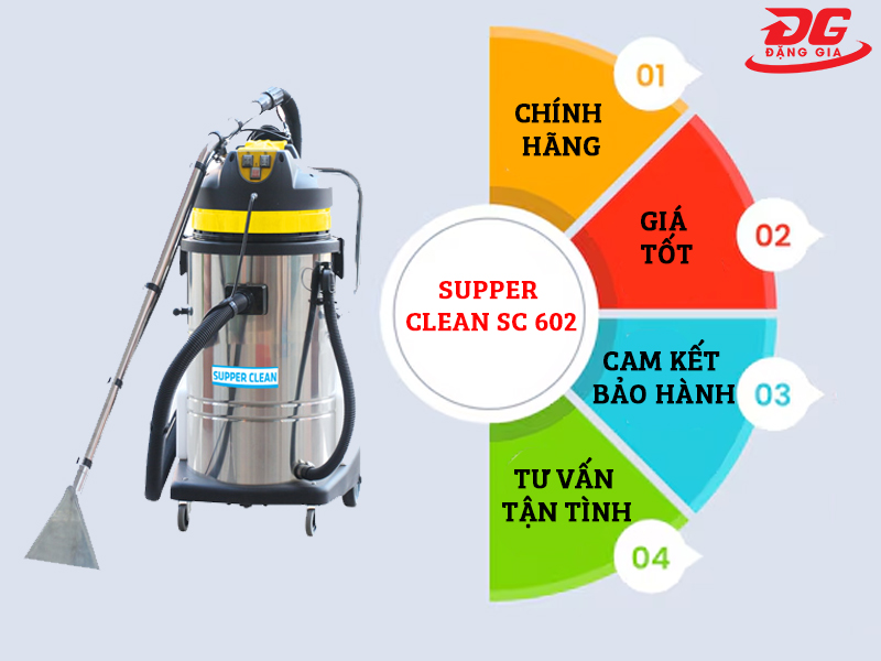 giá máy giặt thảm phun hút Supper Clean SC 602