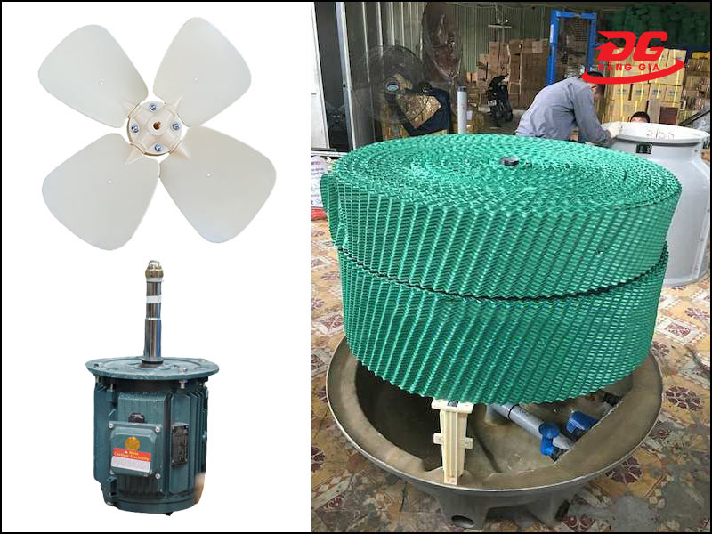 Tashin TSC 10RT sử dụng cánh quạt nhựa ABS và cuộn tản nhiệt PVC