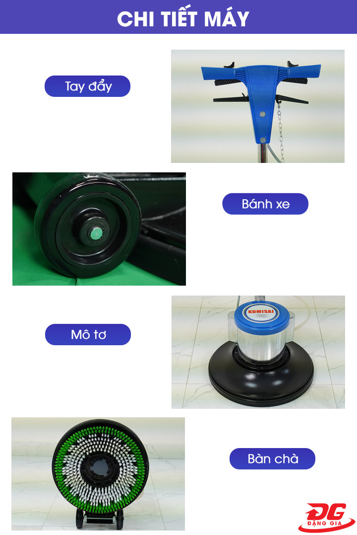 Cấu tạo máy chà sàn Kumisai KMS 522