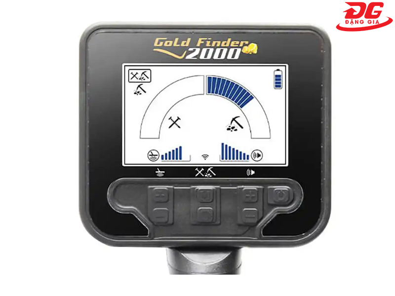 Màn hình hiển thị của máy dò tìm vàng Gold Finder 2000