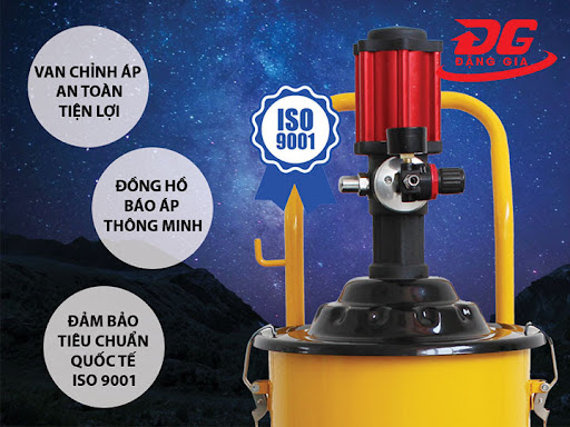 máy bơm mỡ khí nén Kocu GZ-100 đạt chuẩn quốc tế