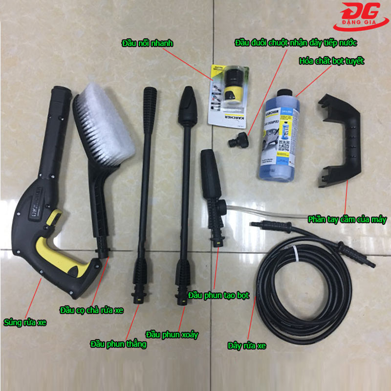 Các phụ kiện của máy