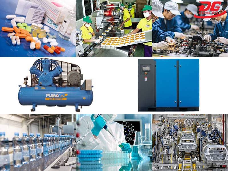 Ứng dụng máy nén khí 