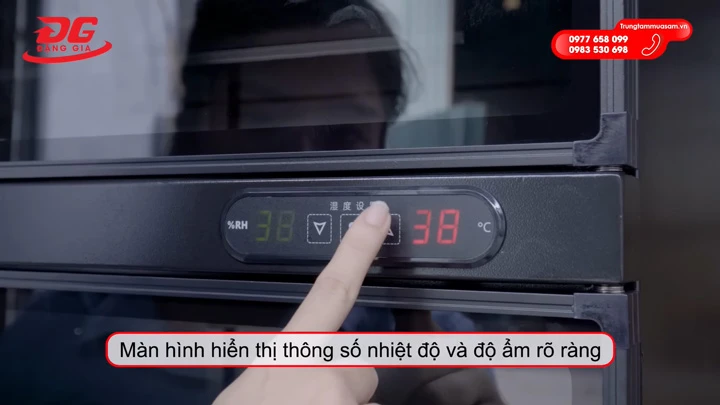 Dễ dàng điều chỉnh thông số với các nút điều khiển cảm ứng