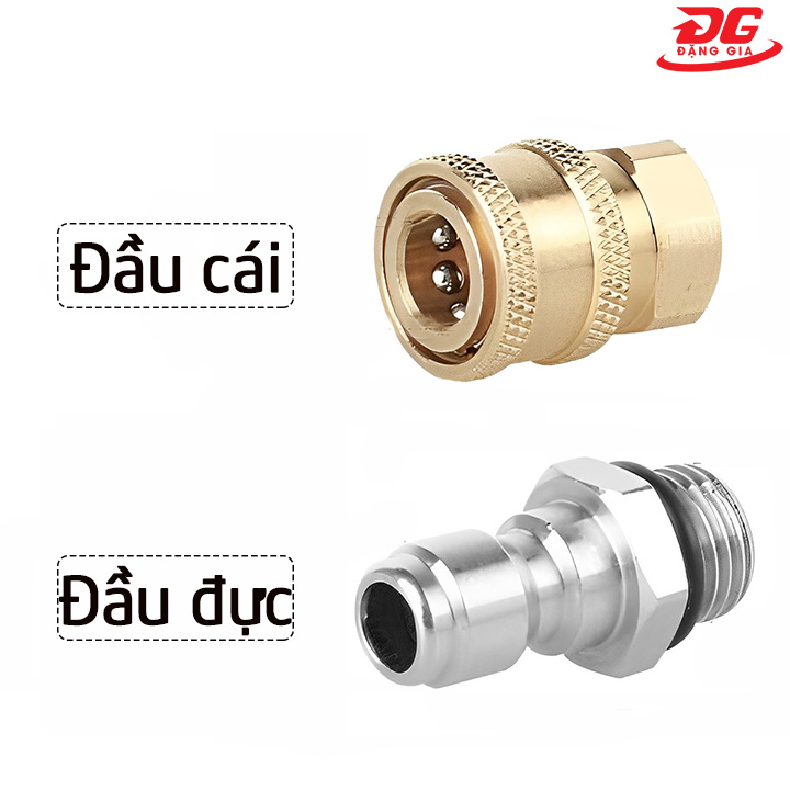 Đầu đực, đầu cái khớp nối nhanh máy rửa xe