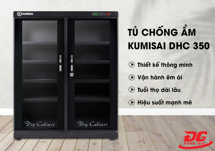 Tủ chống ẩm máy ảnh Kumisai DHC 350 được đánh giá cao