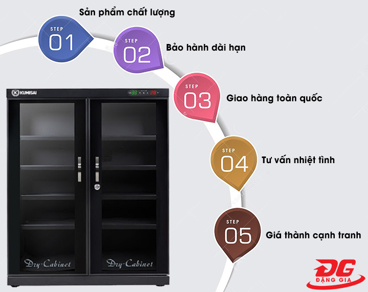 Đặng Gia - địa chỉ phân phối tủ chống ẩm Kumisai DHC 350 giá rẻ