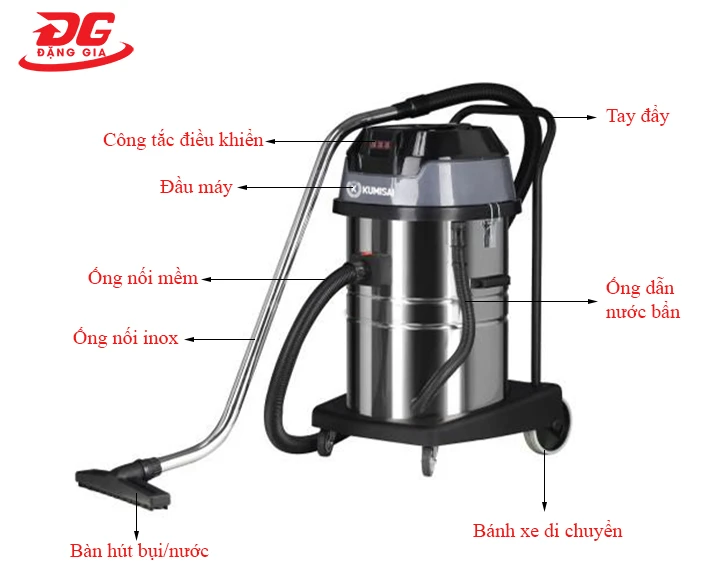 Máy hút bụi công suất lớn Kumisai KMS 80A New
