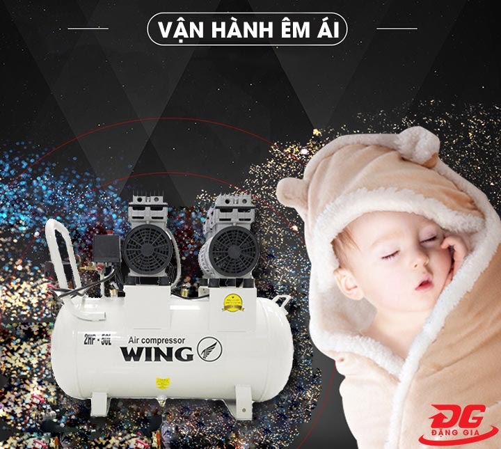 Máy nén khí không dầu giảm âm