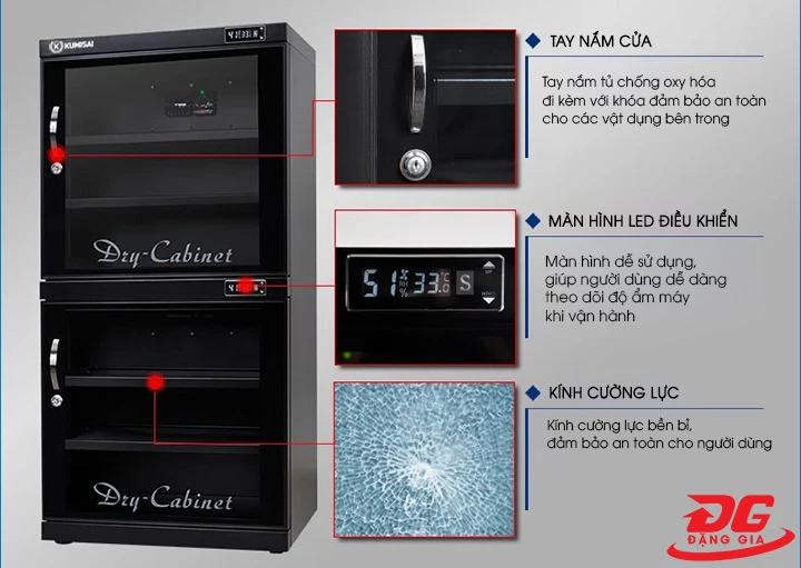 Tủ chống ẩm Kumisai DHC 400 chính hãng