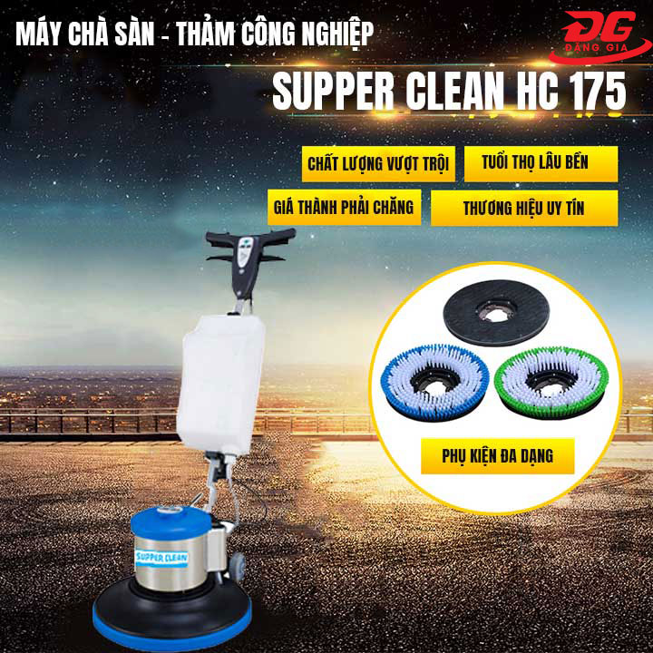 Ưu điểm máy chà sàn - thảm công nghiệp Supper Clean HC 175