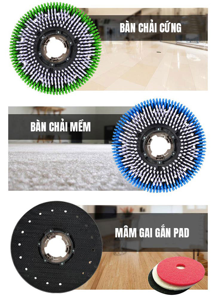 Phụ kiện của sản phẩm chà sàn Kungfu Clean HC 523