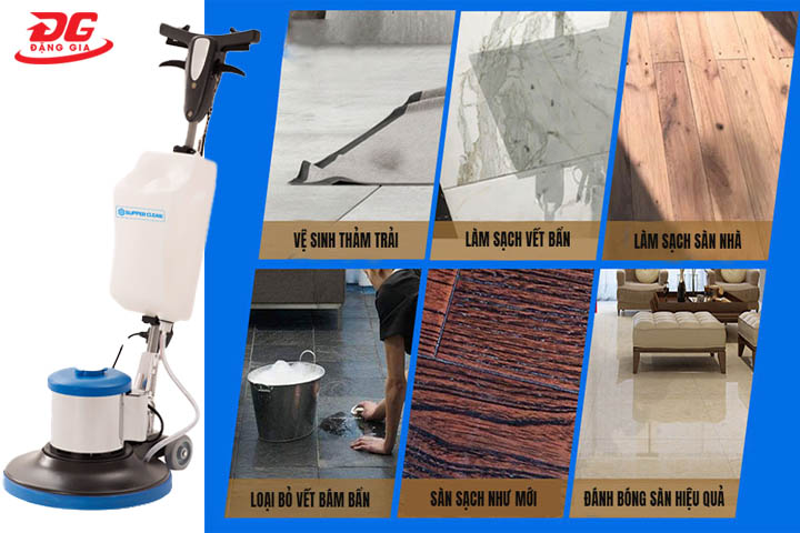 Ứng dụng của máy chà sàn Supper Clean HC 175