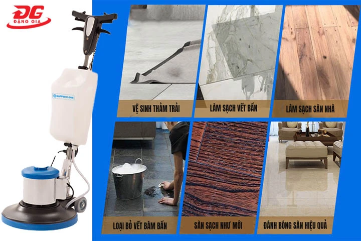 Ứng dụng của máy chà sàn Supper Clean HC 175