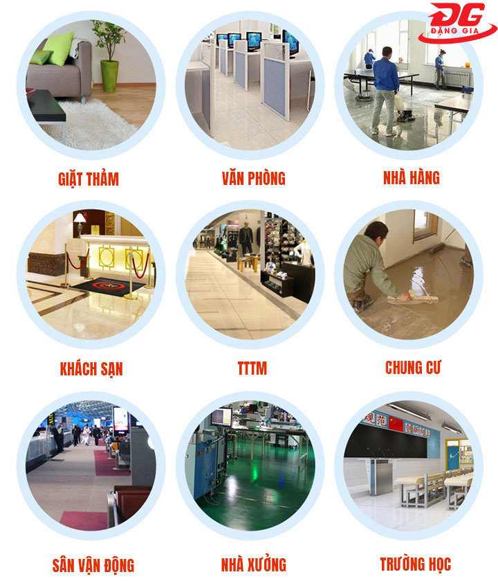 Ứng dụng của máy chà sàn công nghiệp Supper Clean HC 522