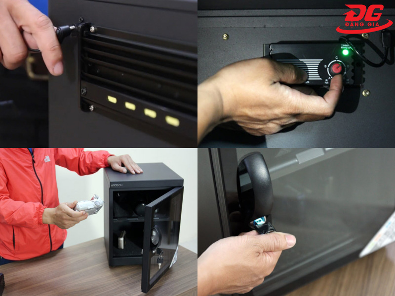 Các bước sử dụng tủ chống ẩm máy ảnh Andbon AB-30C
