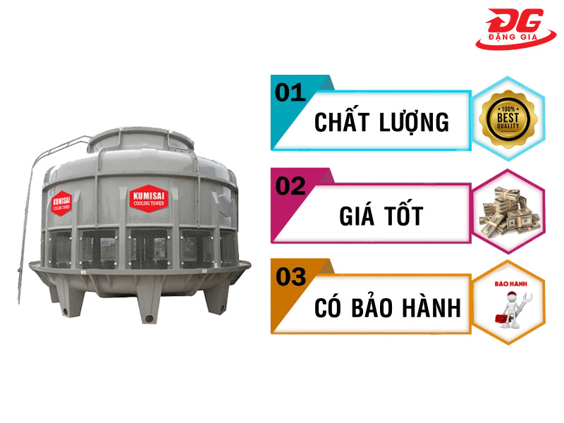 Đặng Gia là đơn vị cung ứng tháp giải nhiệt chất lượng, giá phải chăng