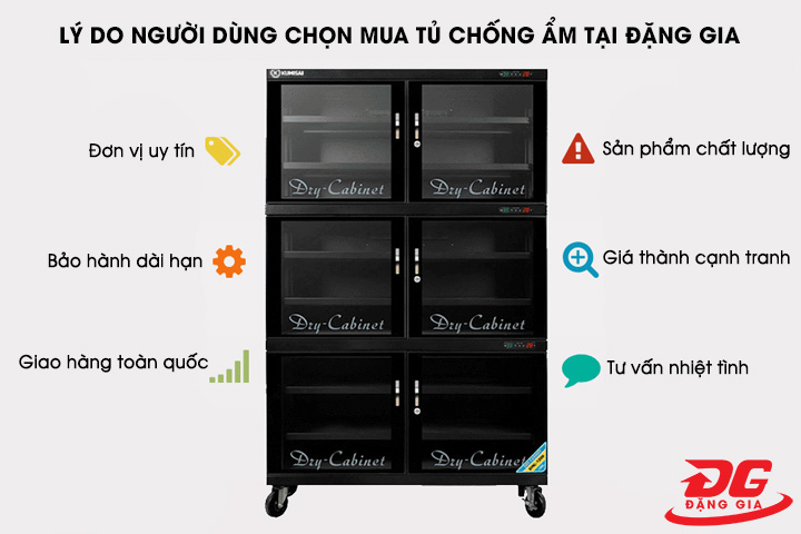 Điện Máy Đặng Gia cung cấp tủ chống ẩm máy ảnh chất lượng, giá tốt