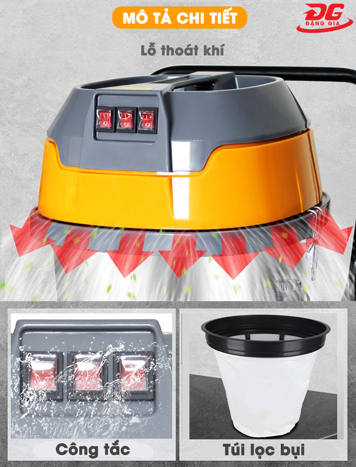 giá máy hút bụi công nghiệp Supper Clean 380T