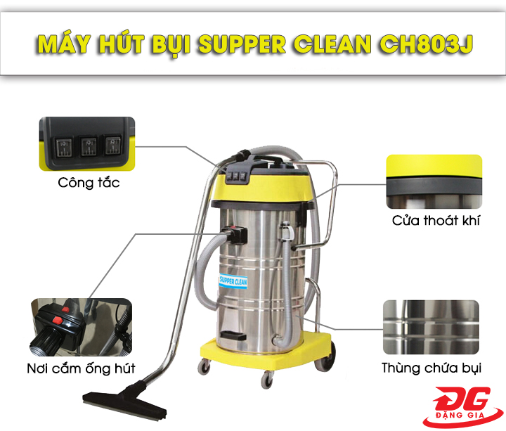 giá Máy hút bụi công suất cao Supper Clean CH803J