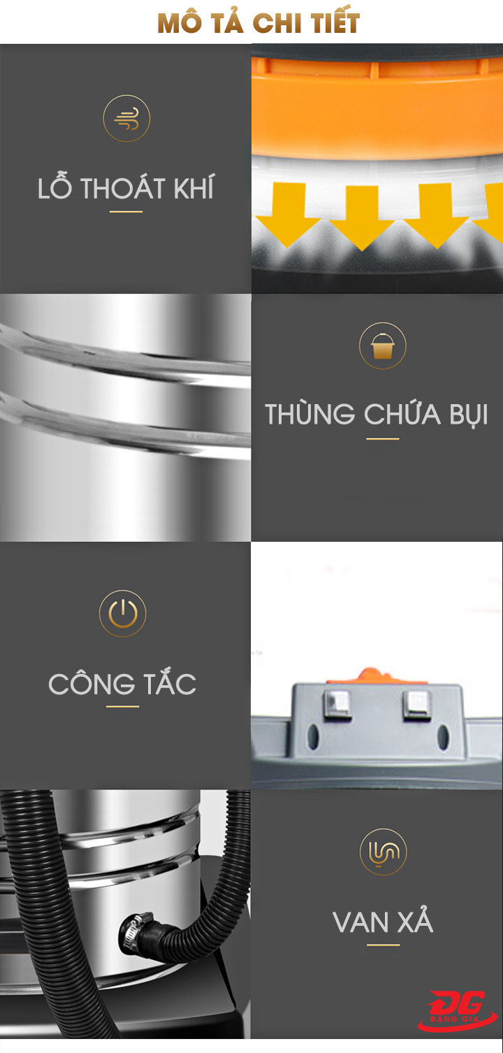 Máy hút bụi hút nước Supper Clean CB60-2Q