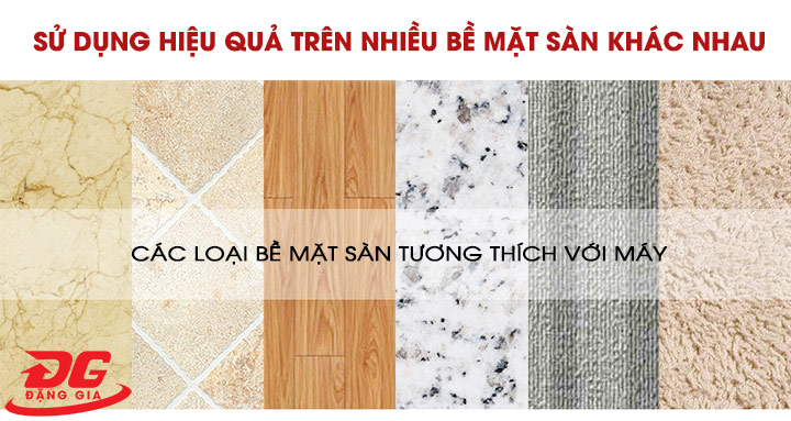 Sản phẩm được ứng dụng với nhiều loại bề mặt sàn khác nhau