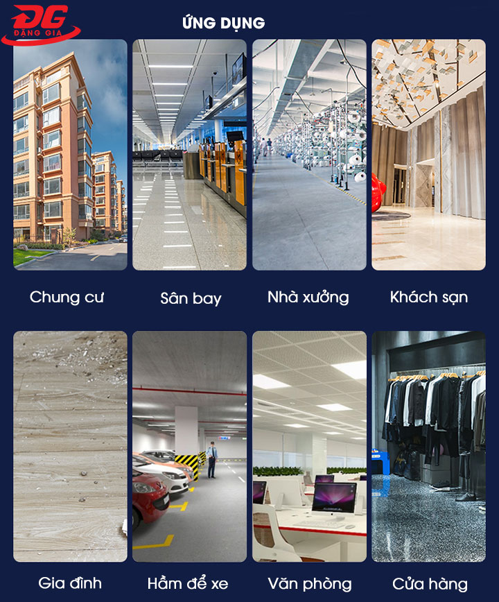 Sản phẩm được sử dụng rộng rãi trong nhiều không gian khác nhau